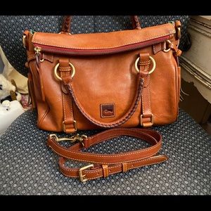 Dooney & Bourke Florentine Satchel in natural size small